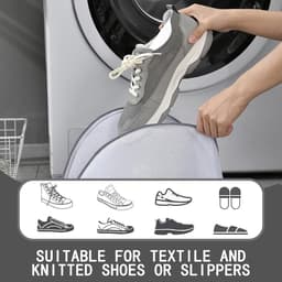 Schoenwaszak 2 Stuks - Waszak voor Schoenen en Sokken - Beschermende Cover met Rits - Perfect voor de Wasmachine - ShopVlot — thumbnail 2