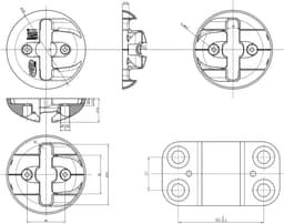 Wandanker Vloeranker - Beveiligingsbeugel - Voertuig Beveiligen - ART 4 Goedgekeurd - 14 mm dik - Zwart — thumbnail 2