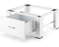 Wasmachine verhoger - Opbouwmeubel lade - Ergonomisch Wassen - 250 kg belastbaar - 55 x 63 x 33 cm - Wit