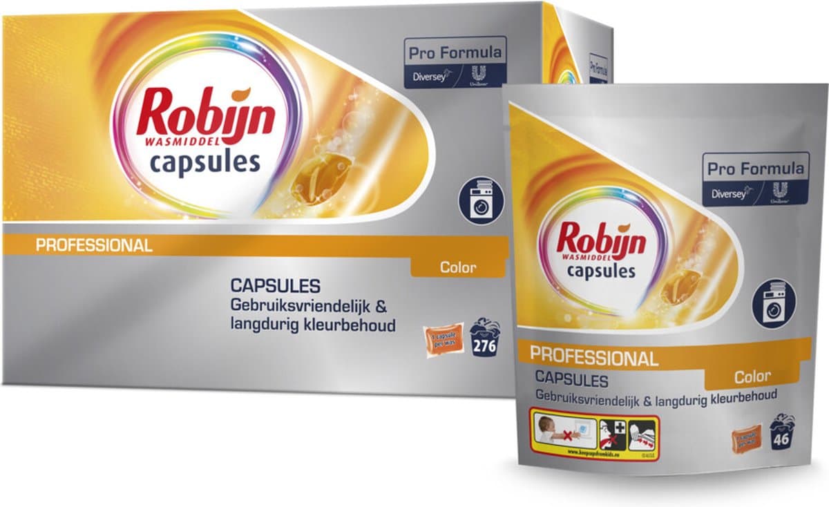 Robijn Professional Wasmiddel Capsules Color - 46 capsules — afbeelding 1