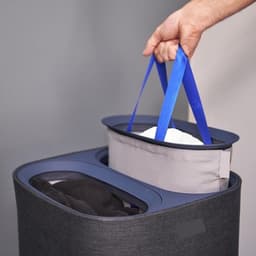 Dubbele Wasmand - Wasmand 2 Vakken - Laundry Bag - 60L — thumbnail 2