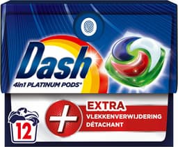 Dash Wasmiddelcapsules 4in1 Platinum Pods +Extra Vlekkenverwijderaar - 4 x 12 stuks - Voordeelverpakking — thumbnail 1