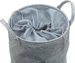 Wasmand met Trekkoord, 33 x 50 cm, Vilt, Rond, Donker Grijs - Kela | Fay — thumbnail 4
