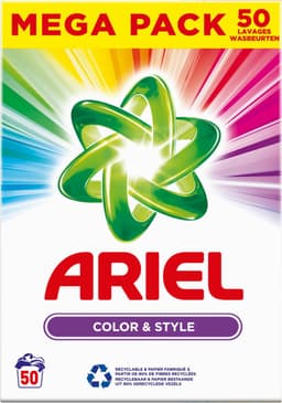 3x Ariel Waspoeder Kleur 50 wasbeurten 3 kg — thumbnail 3