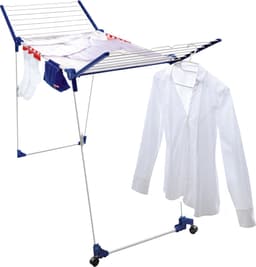 Leifheit droogrek Pegasus 200 Solid Deluxe Mobile - met wieltjes - 20 m drooglengte — thumbnail 4