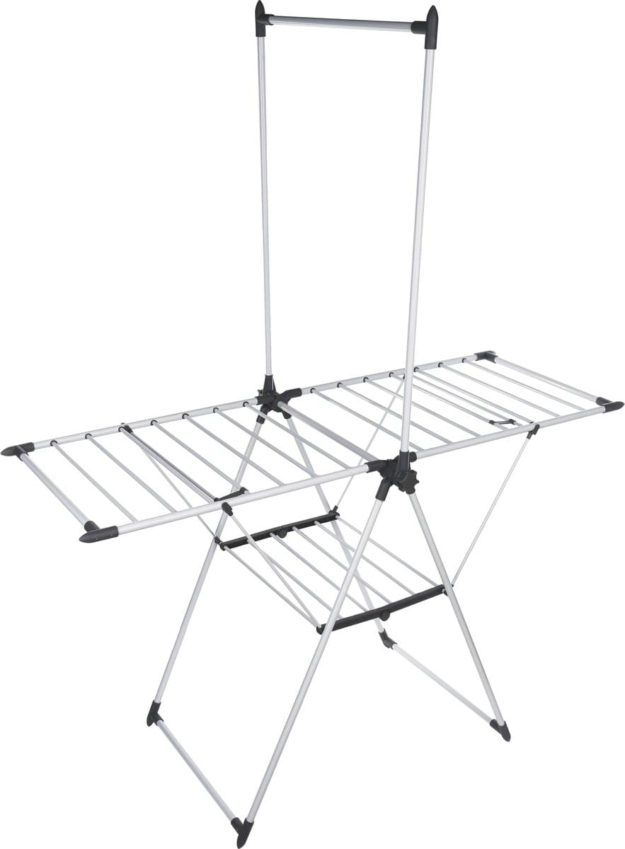 Five Wasrek/droogrek - metaal - 158 x 69 x 180 cm - staand/inklapbaar - met overhemdenrek — afbeelding 1