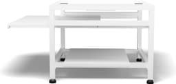 Bodo® - Wasmachine Verhoger - Wasmachine Verhoger Met Uitschuifbare plank - Wasmachine opbouwmeubel - Wasmachine Sokkel - Universeel - Wit — thumbnail 2