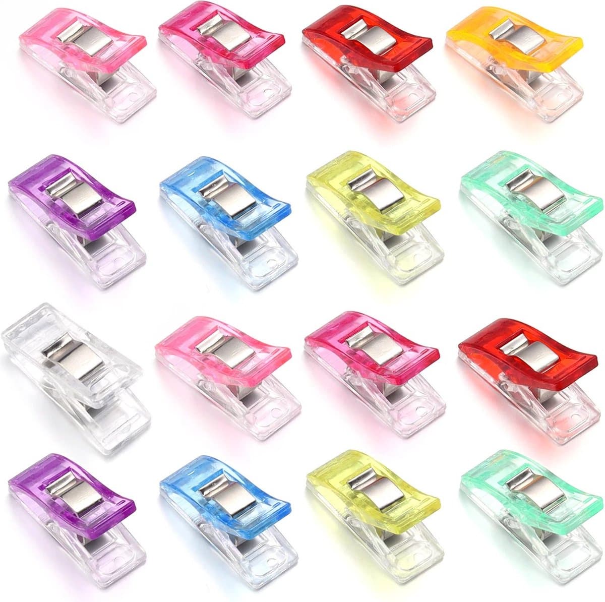 WiseGoods Premium Wonder Clips - Magic Clip - Hobby Accessoires - Naaien - DIY - Klem - Klemmen - Knijper - Hobby Tools - 40stk — afbeelding 1