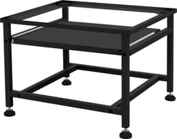 Wasmachine verhoger, Wasmachine Onderstel 62,5x53,5x45 cm met uitschuifbaar plateau in zwart ML design — thumbnail 1