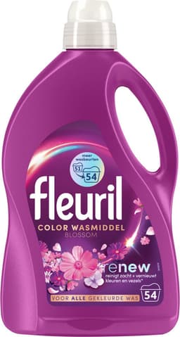 Fleuril Wasmiddel 54 wasbeurten Color Blossom - 4 x 2,430 liter - Voordeelverpakking — thumbnail 1