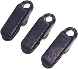 Tentclips - winddicht en ideaal voor outdoor-activiteiten - 50 stuks - zwarte kunststof — thumbnail 2