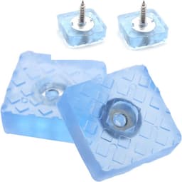 Actie4you® - Rubberen Voetjes - Vierkant - Rubber Dopje - Meubelonderzetter - Onderzetters -Trillingsdemper - Anti Slip - 22x22mm – 4 Stuks - Transparant — thumbnail 1