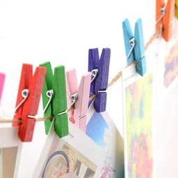 Goodivery ® Creatieve Mini Houten Wasknijpers Set voor Decoratie en Fotoweergave — thumbnail 4