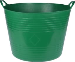 Excellent Houseware Flexibele emmer - 3x - donkergroen - 40 liter - kunststof - 45 x 37 cm — thumbnail 2