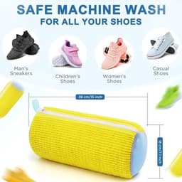 Schoenwaszak voor Wasmachine - 1 Stuks Waszak voor Wasdroger & Wasmachine - Herbruikbare Reinigingshoes voor Sneakers - 360° Diepe Reiniging Geschikt voor Alle Schoenen - Met Zelfsluitende Rits — thumbnail 5