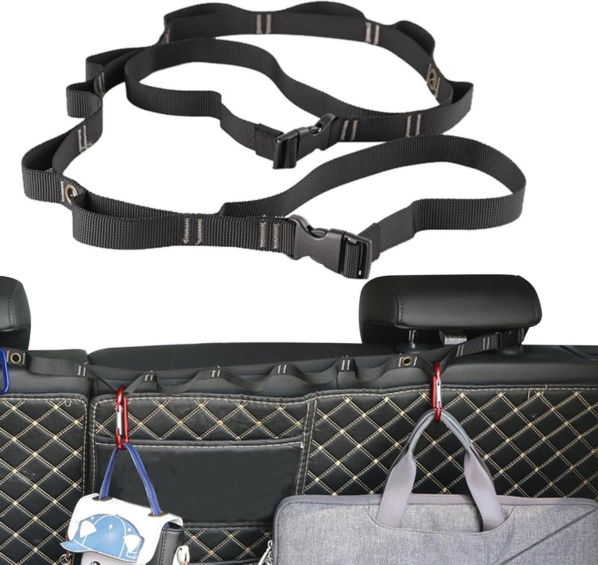 Draagbare Reiswaslijn - Multifunctioneel Snoer - Kleding Drogen - Winddichte Gespen - 85-132 cm - Zwart — afbeelding 1