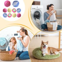 Pluisverwijderaar Wasmachine - Haar Vanger - Kleding Reinigen - Voorkomt Verstopping - 10 Stuks - Kleurrijk — thumbnail 3