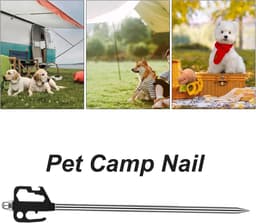 Grondanker Honden - Hondenpen - Veilig Buiten - 360 Graden Draaibaar - 40 cm - Willekeurig — thumbnail 5