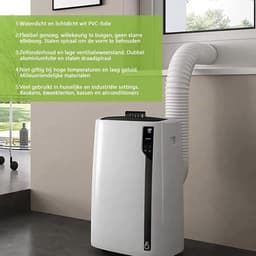 Draagbare airconditionerslang 1.5m, 150 mm diameter, verlengstuk voor de afvoerslang van de airconditioner, tegen de klok in, hittebestendig en energiezuinig. — thumbnail 3