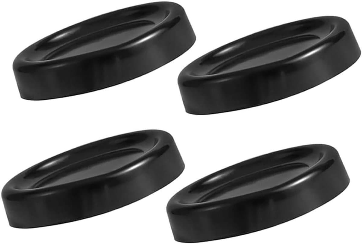 Wasmachine Stabilisatie Pads - Antivibratie Voeten - Apparaten Stabiliseren - Geluidsdempend Duurzaam - 6x6x1cm - Zwart — afbeelding 1