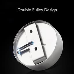 Retractable Clothesline Space Saving - Hole Free & Stable - Hanging for Travel (3.8M) — thumbnail 5