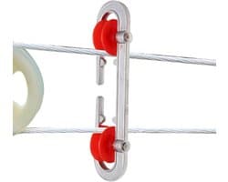 Waslijnrol - Spangereedschap Waslijn - Kleding Drogen - Weerbestendig Aluminium - 18.5 cm - Grijs