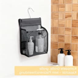 Wasknijperzakken om op te hangen, herbruikbare knijperzakken voor wasknijpers, praktische manden voor huis en tuin (zwart, grijs) — thumbnail 2