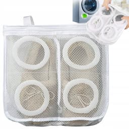 Waszak - Wit - Voor Kinder sneakers en Kinder schoenen - T/M Maat 35 - Wasmachine net - Wasnet - Multibescherming - ondergoed/kleding - Voor 1 paar schoenen — thumbnail 1