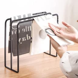 Vrijstaande Handdoek Droogrek met 3 Armen voor Keuken, Badkamer en Utility Room - Ideaal voor Handdoeken, Keukenaccessoires en Opberging — thumbnail 2