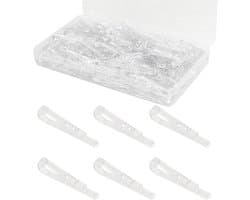 300 Stuks Transparante Kledingknijpers U-vormige Krokodillenclips voor Kleding, Sokken en Dekens