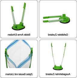 Baggy Rack set met 6 verstelbare zakhouders voor handsfree gebruik — thumbnail 3