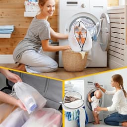 Schoenwaszakken voor Sneakers en Sokken - 2 Stuks met Rits voor de Wasmachine (24 x 24 x 42 cm) - Ideaal voor Bescherming en Onderhoud van Schoenen — thumbnail 4