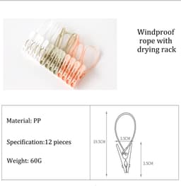 Dailygoods- Wasknijpers 24 stuks - Multifunctionele Klemmen - Winddichte Clips - Kunststof - Geschikt voor Balkons - Hoogwaardig PP-materiaal — thumbnail 2