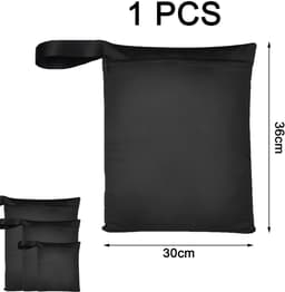 Dailygoods- Waszak Waterdicht - Opbergtas 36 x 30 cm - Herbruikbaar met Rits - Ideaal voor Gym/Sport - Duurzaam Oxford Materiaal - Bescherming tegen Vuil - Opbergzak — thumbnail 3