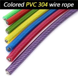 Stalen Kabel - Kabel Draad - Kleding Drogen - PVC Gecoat - 50 Meter - Zwart — thumbnail 3