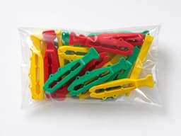 Wasknijpers - Klemmen - Was ophangen - Krokodillen design - 20 stuks - Rood geel groen — thumbnail 2