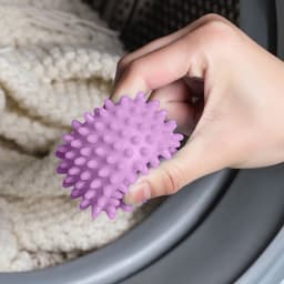 Herbruikbare wasdrogerballen 6PCS Paars - Milieuvriendelijk alternatief voor wasverzachter. Verzacht en pluizig de was. Verwijdert kreukels — thumbnail 4