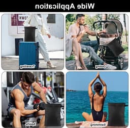 Set van 2 Waterdichte Waszakken 39.5×27.5cm, Herbruikbare Organizer voor Vochtige Kleding, Ideaal voor Badkleding, Strandhanddoeken en Sportkleding — thumbnail 3