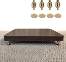 Subwoofer Isolatie - Luidspreker Platform - Audio Verbetering - Koperen Schokdemping - 20x28cm - Walnoot — thumbnail 1