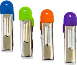 Wasknijpers RVS - Duurzame Kledingclips - Was Buiten Drogen - Zachte Plastic Pads - 6 Cm Lengte - Meerkleurig — thumbnail 5