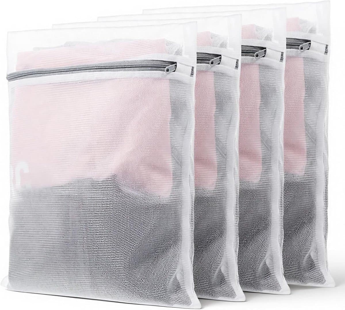 Wasmachine Wasnet 4 Stuks, 30 x 40 cm, Waszak met Rits voor Truien, Hemden en Ondergoed — afbeelding 1