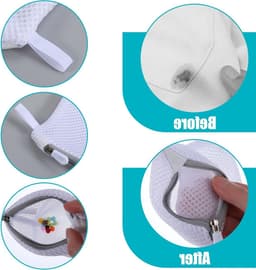 Mini wasnetten set van 5 stuks - Kleine waszakken voor delicate was, opbergzakken en wasmachinegebruik — thumbnail 2