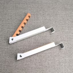 Opvouwbaar droogrek voor kleine ruimtes - 2 stuks draagbare hangende kapstok voor wasruimte, badkamer en slaapkamer, ideaal voor reisopslag en drogen (wit) — thumbnail 4