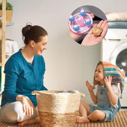 Haarvanger Wasbollen - 6PCS Dierenharen Verwijderaar voor Wasmachine - Luchtfilterende Mesh voor Het Verwijderen van Dierenharen - Meshzak voor het verwijderen van dierenhaar - Lintvanger voor Wasgoed (3 Kleuren) — thumbnail 5