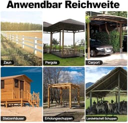 Paaldrager H-anker - Houtverbinder Betonanker - Zware Houtconstructies - Thermisch Verzinkt Staal - 600mm Hoog 81mm Breed - Metaal — thumbnail 4