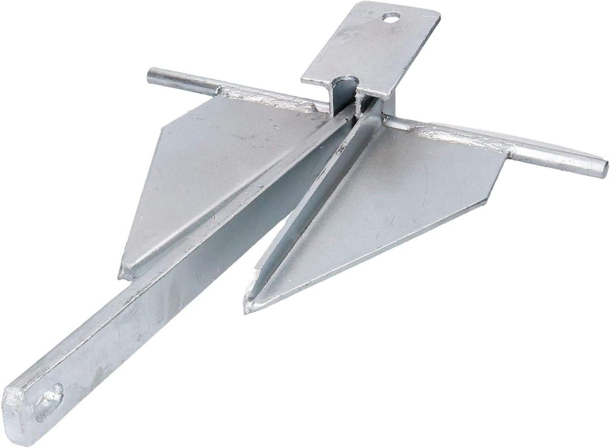 Kroon Spade Anker - Danforth Anker - Boot Stabiliseren - Snelle Instelling Scherpe Fluiten - 4.5 kg - Gegalvaniseerd — afbeelding 1