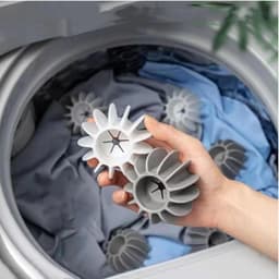 Dailygoody - Drogerballen - Anti-rimpel wasballen - Verbetert wasresultaat - Wit en grijs - Duurzaam en effectief - Geschikt voor alle kleding - 14 st — thumbnail 5