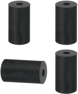 Rubberen Afstandhouders - Platte Sluitringen - Apparaten Verhoging - Duurzaam Rubber Materiaal - Set van 4 - Zwart — thumbnail 1