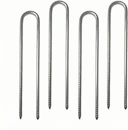 Duurzame Grondankers voor Tent en Tuin, Galvanized Grondpinnen, 30 cm, 4 Stuks, Ideaal voor Trampolines en Schommels — thumbnail 1