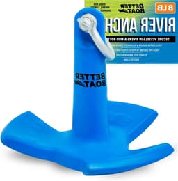 Rivieranker Boot - Paddenstoelanker Bootanker - Voorkomt Afdrift - Zeewaardig Gecoat Metaal - 3.6 kg Kleine Boten - Blauw — thumbnail 1